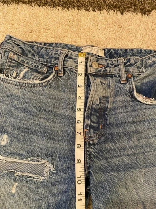 Free People Distressed Ripped Frayed Jeans - Picture 3 of 8